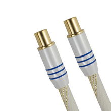 銀葉王H892A有線電視高清射頻線 1.5米白色線纜，家電與個護(hù)電器的可靠連接配件